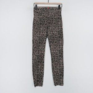 Taupe snakeskin ankle jean-ish leggins